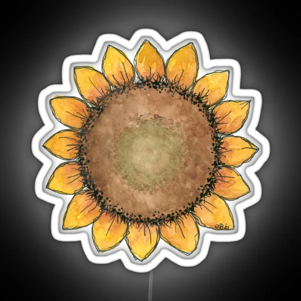 Country Sunflower RGB Neon Sign