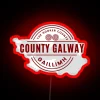 Galway City County Iconic Ireland Sign, Bright RGB Neon Display