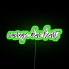 Vintage-inspired Courage Dear Heart LED Neon Sign Home Decor Accent.