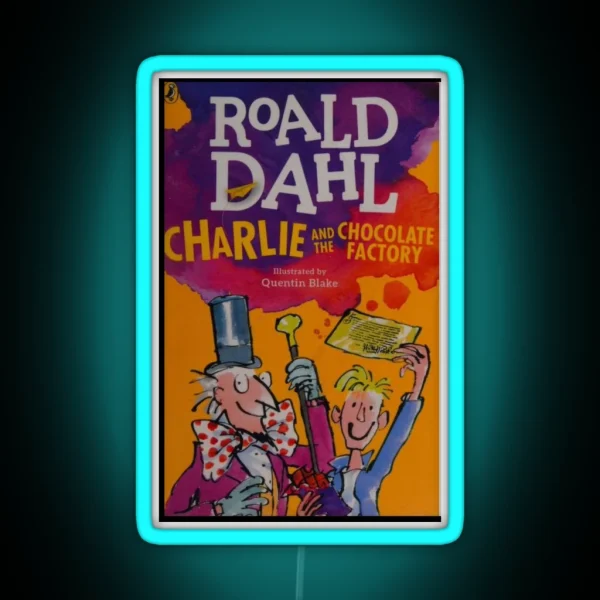 Cover Of Charlie And The Chocolate Factory RGB Neon Sign