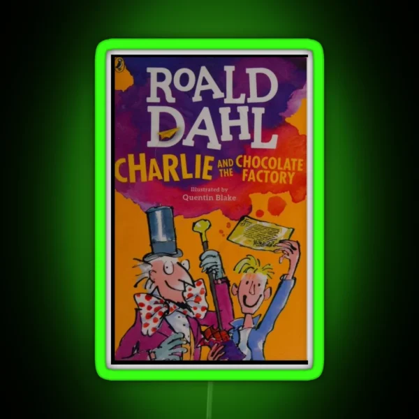 Cover Of Charlie And The Chocolate Factory RGB Neon Sign