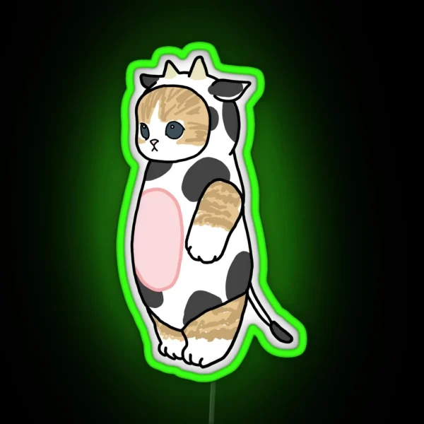 Cow Cat Costume RGB Neon Sign