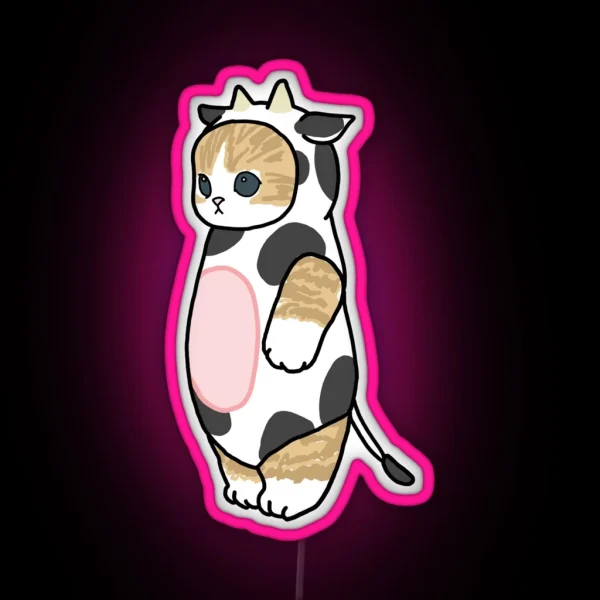 Cow Cat Costume RGB Neon Sign