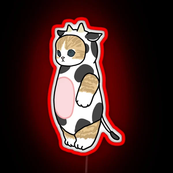 Cow Cat Costume RGB Neon Sign