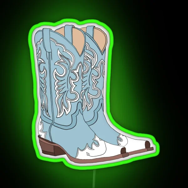 Cowboy Boots RGB Neon Sign