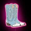 Neon Cowboy Boots Wall Decor Lighting Kit for Home Use
