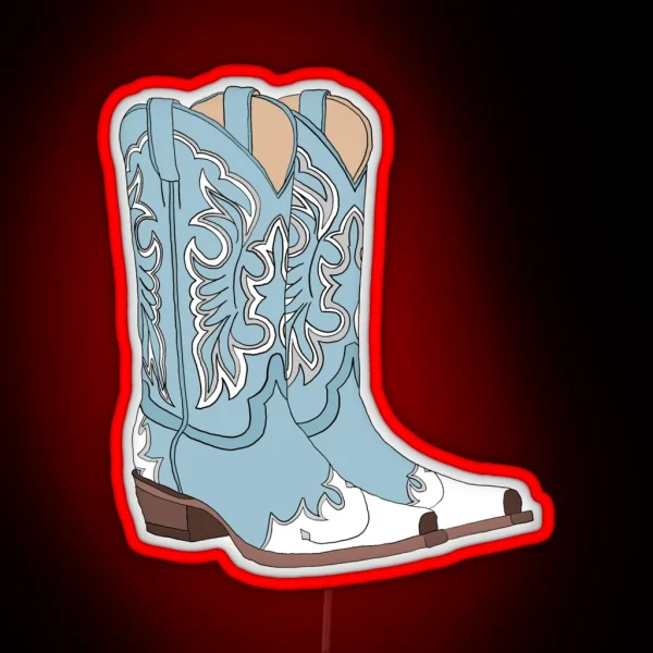 Cowboy Boots RGB Neon Sign