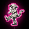 Cowboy Cat RGB Neon Sign with Changeable Colorful LED Display