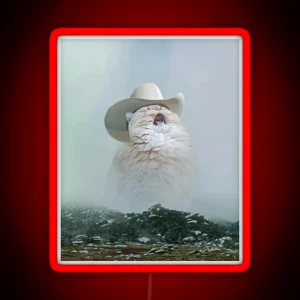 Cowboy Cat RGB Neon Sign