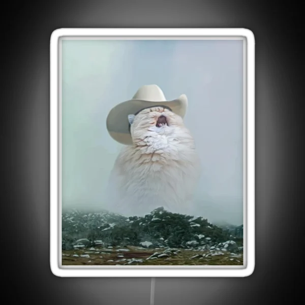 Cowboy Cat RGB Neon Sign