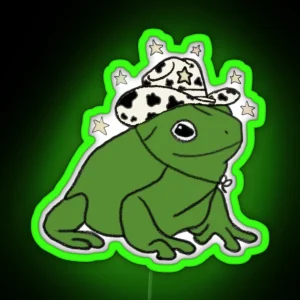 Cowboy Frog RGB Neon Sign