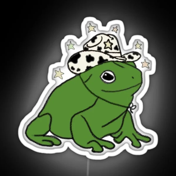 Cowboy Frog RGB Neon Sign
