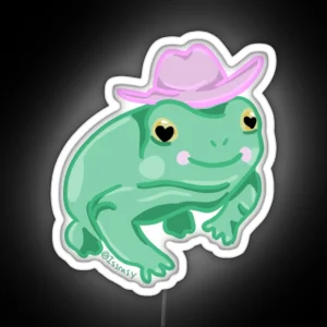 Cowboy Frog RGB Neon Sign