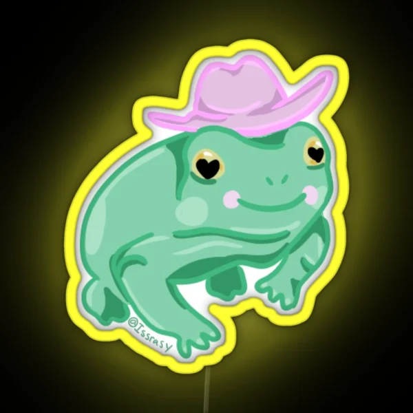 Cowboy Frog RGB Neon Sign