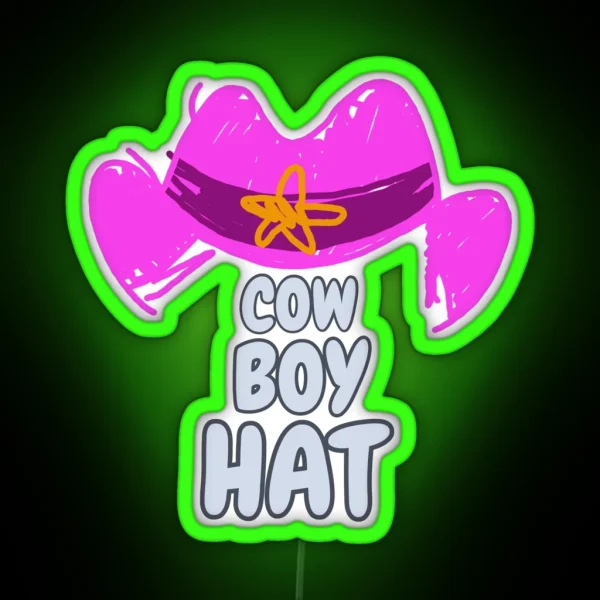 Cowboy Hat RGB Neon Sign