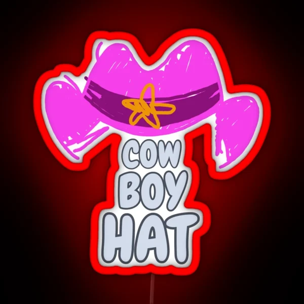 Cowboy Hat RGB Neon Sign