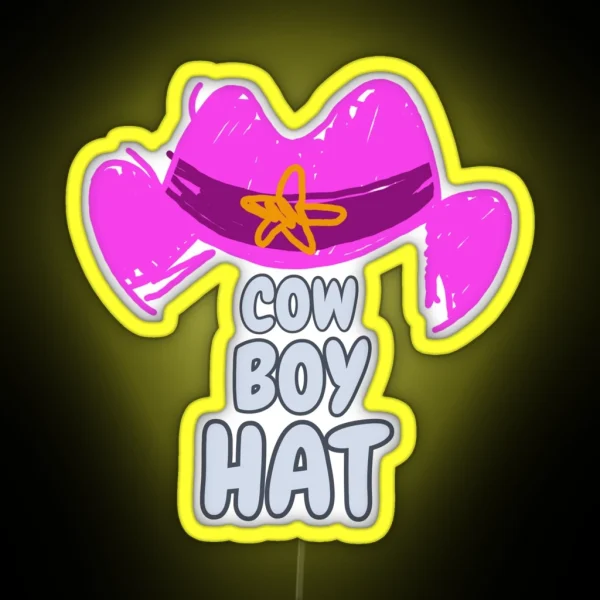 Cowboy Hat RGB Neon Sign