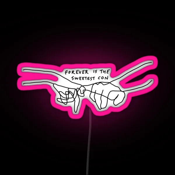 Cowboy Like Me Evermore Lyrics RGB Neon Sign