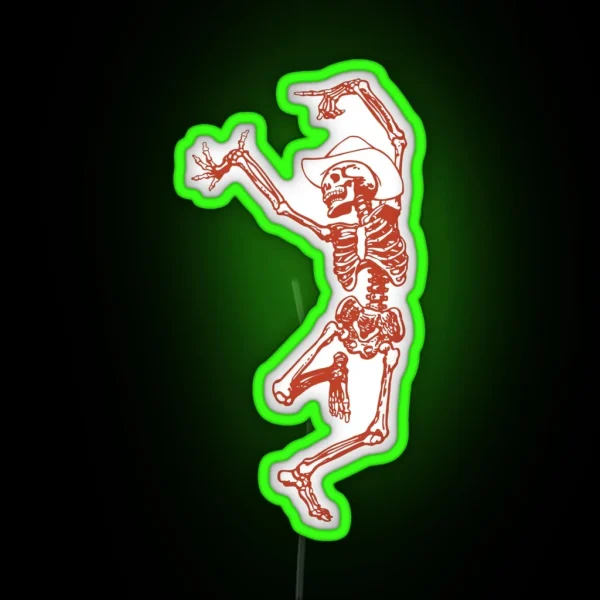 Cowboy Skeleton RGB Neon Sign