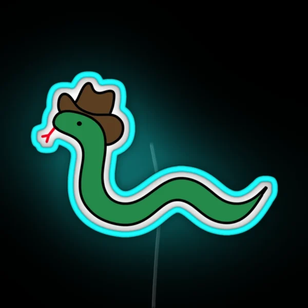 Cowboy Snake RGB Neon Sign