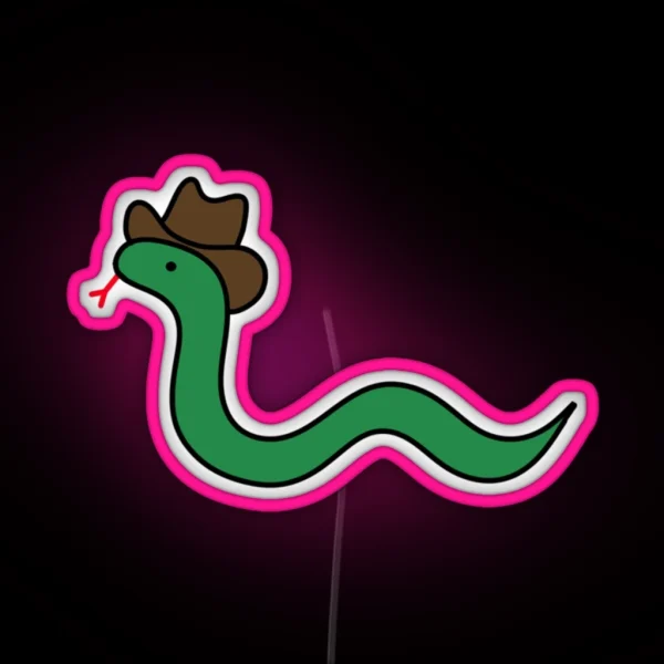 Cowboy Snake RGB Neon Sign