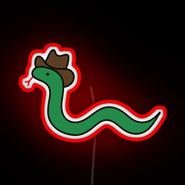 Cowboy Snake RGB Neon Sign
