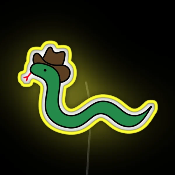 Cowboy Snake RGB Neon Sign