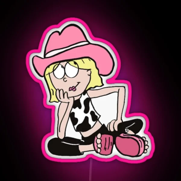 Cowgirl Lizzie Mcguire RGB Neon Sign