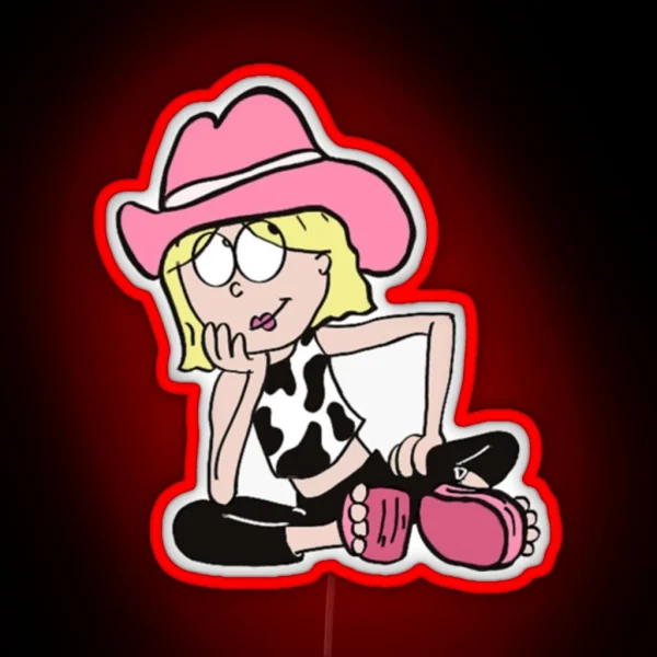 Cowgirl Lizzie Mcguire RGB Neon Sign