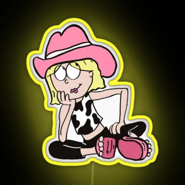 Cowgirl Lizzie Mcguire RGB Neon Sign