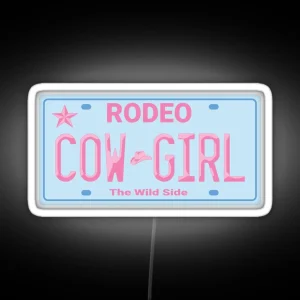 Cowgirl Rodeo RGB Neon Sign