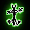 Wild West inspired neon RGB lighted crash bar decorative wall accent