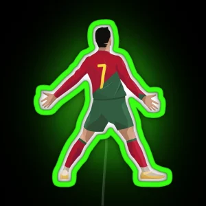 CR7 Cristiano Ronaldo Siu RGB Neon Sign