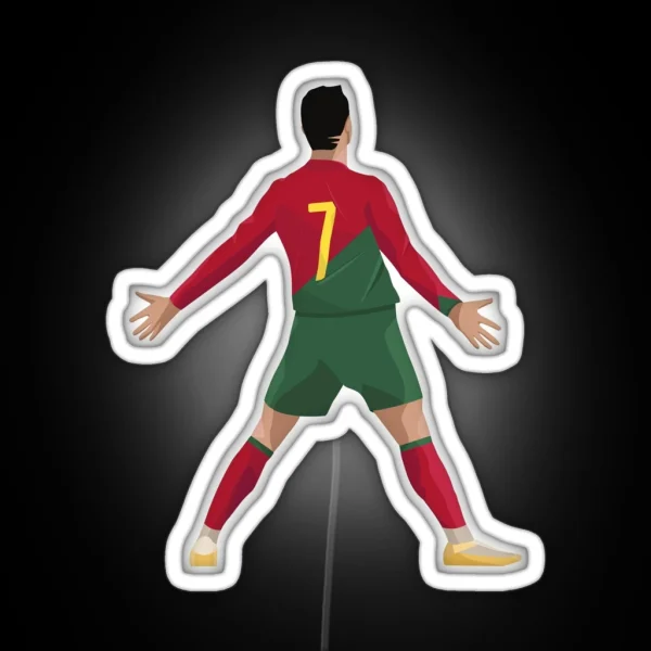 CR7 Cristiano Ronaldo Siu RGB Neon Sign