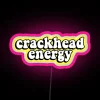 Vibrant crackhead energy inspired neon light display with colorful ambiance.
