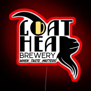 Craft Beer Goat Head Brewery When Taste Matters RGB Neon Sign