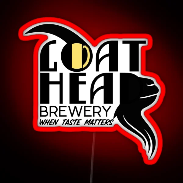 Craft Beer Goat Head Brewery When Taste RGB Neon Sign