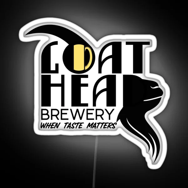 Craft Beer Goat Head Brewery When Taste RGB Neon Sign