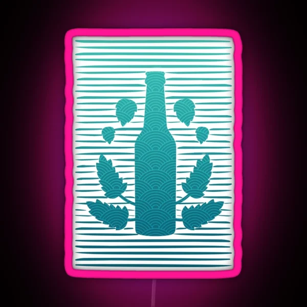 Craft Beer Hobby Brewer Brewer Brewmaster Hops RGB Neon Sign
