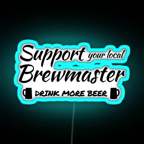 Craft Beer Inspired Design RGB Neon Sign