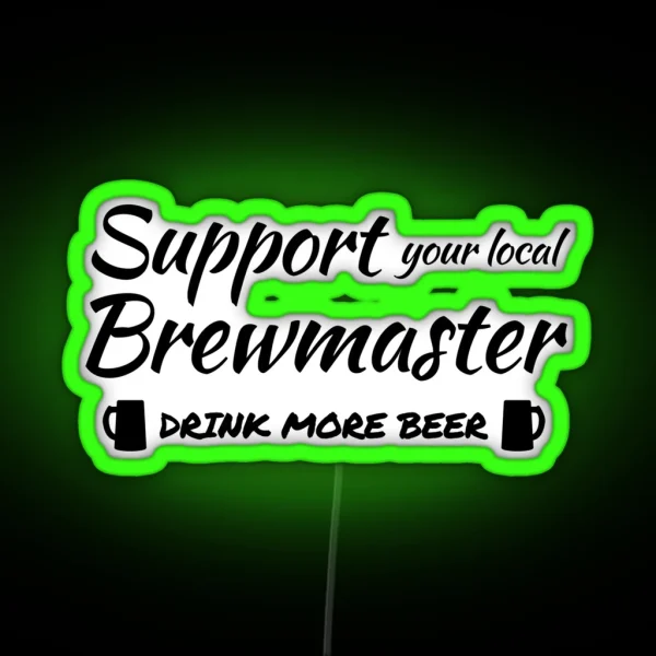 Craft Beer Inspired Design RGB Neon Sign