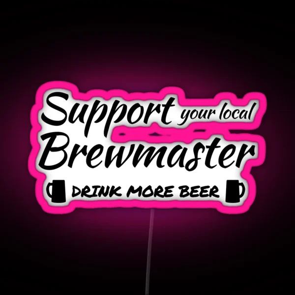 Craft Beer Inspired Design RGB Neon Sign
