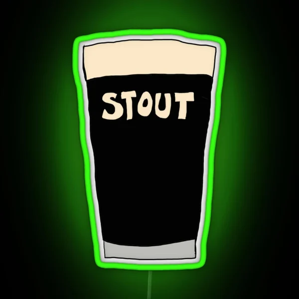 Craft Beer Stout RGB Neon Sign