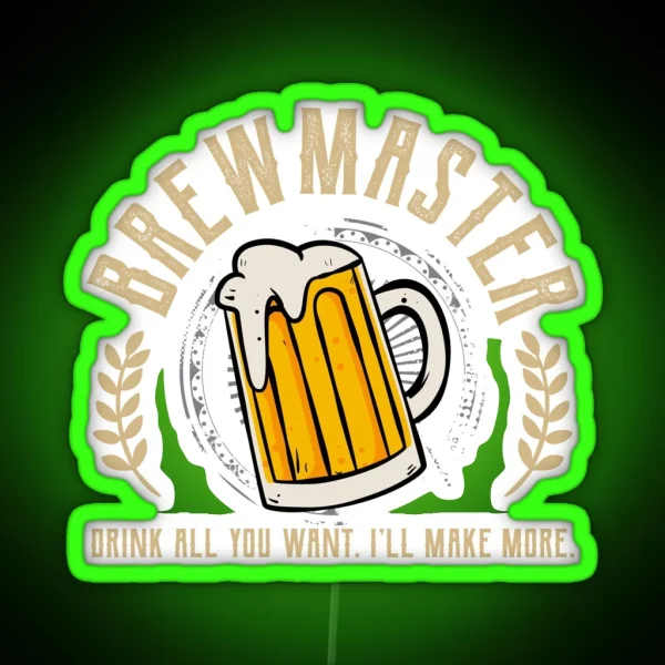 Craft Brewing Gift Print For Brewmaters Gift Product RGB Neon Sign