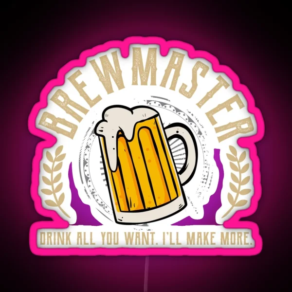 Craft Brewing Gift Print For Brewmaters Gift Product RGB Neon Sign