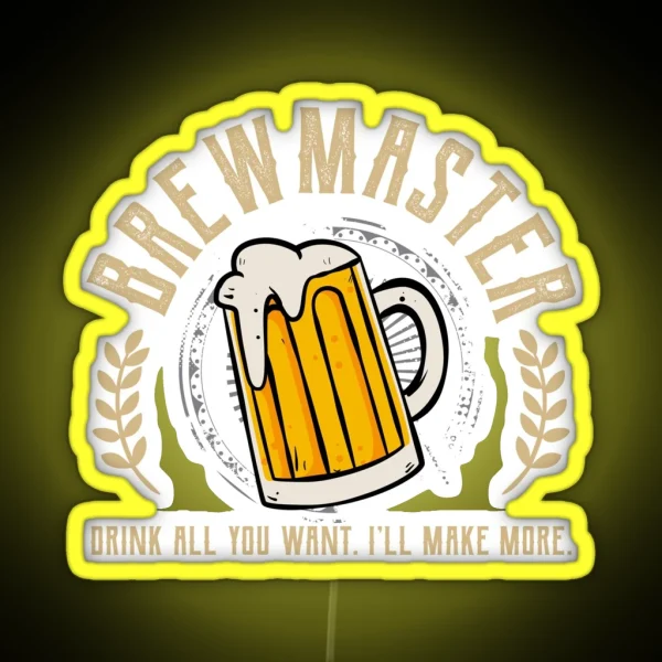 Craft Brewing Gift Print For Brewmaters Gift Product RGB Neon Sign