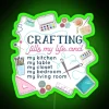 Add vibrant ambiance with colorful RGB neon craft clutter sign.