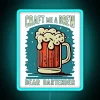Craft your perfect brew with vibrant RGB neon sign lighting.