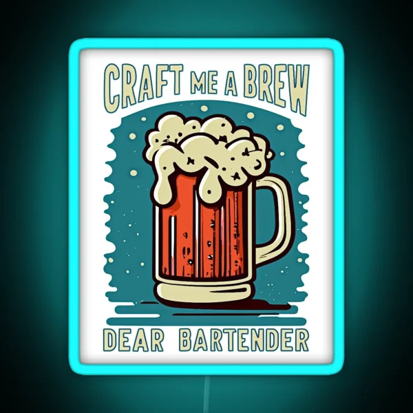 Craft Me A Brew RGB Neon Sign