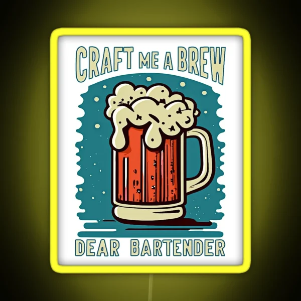 Craft Me A Brew RGB Neon Sign